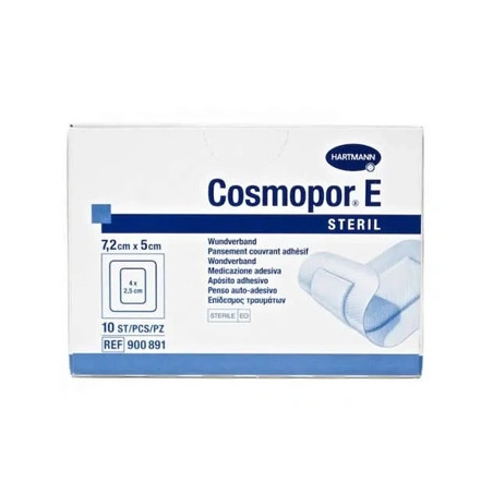 Hartmann Hartmann Cosmopor E Sterile Absorbent Adhesive Dressing 72x5cm 10 Units