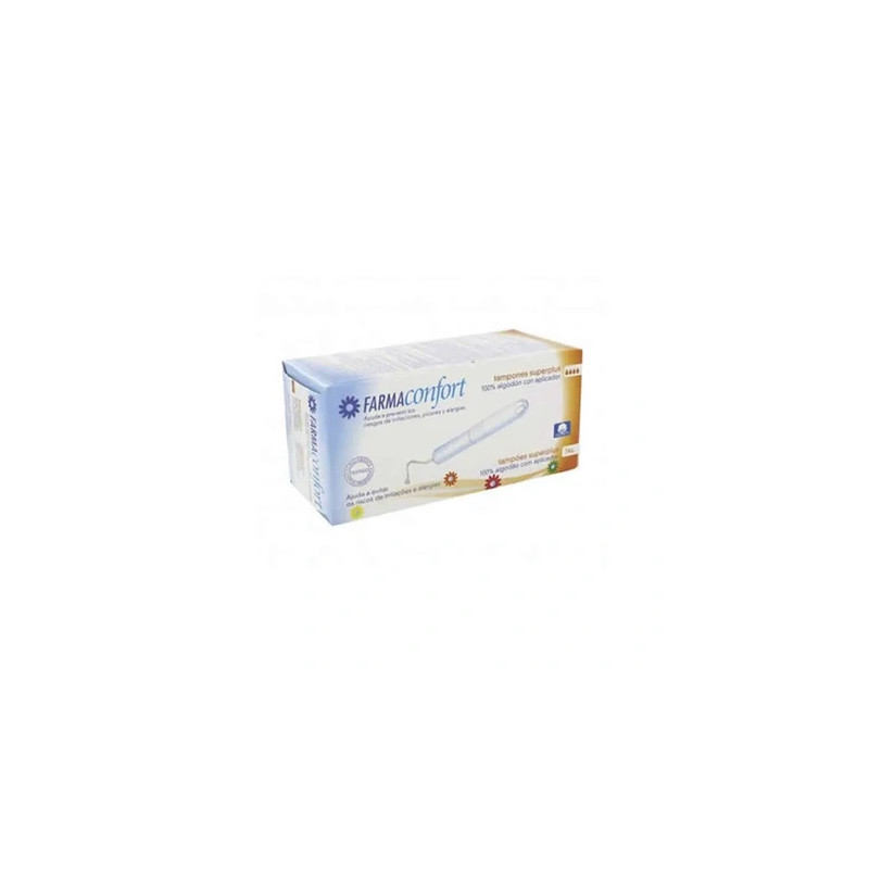 Farmaconfort Cotton Tampons With Applicator Size Superplus 14 Units