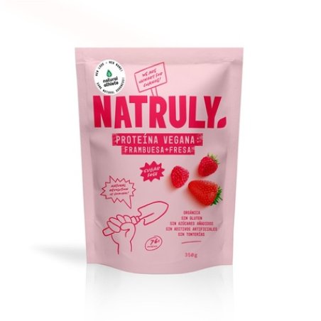 Natruly Vegan Protein 73 Strawberry And Raspberry Organic 350g