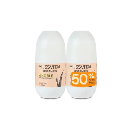 Mussvital Mussvital Botanics Deo Sensitive 75ml Set Of 2 Units