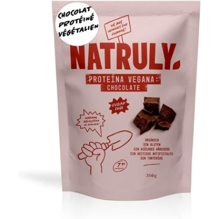 Natruly Organic Vegan Protein Chocolate 81% Protein 100% Natural Sugar Free