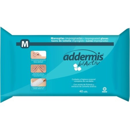 Indas Addermis Biactiv Impregnated Mittens 40 Units - Pack of 40