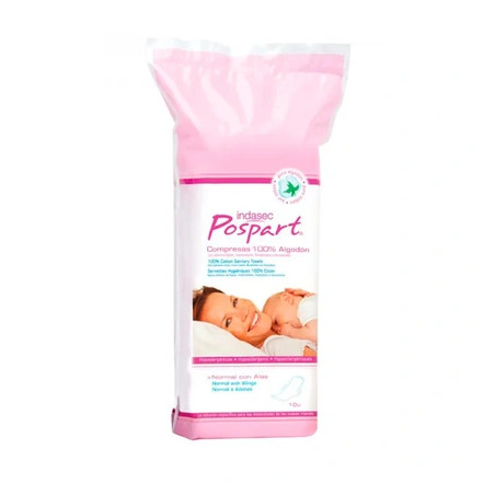 Indasec Indasec Postpartum Feminine Hygiene Pads With Wings