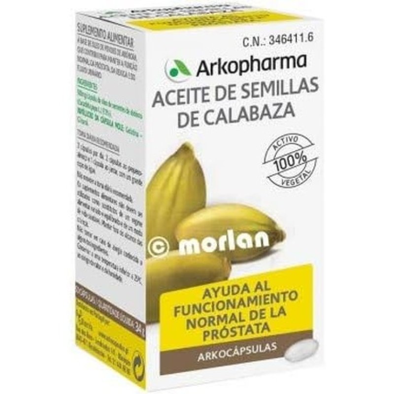 Arkopharma Arkocapsules Pumpkin Seed Oil 50 Capsules