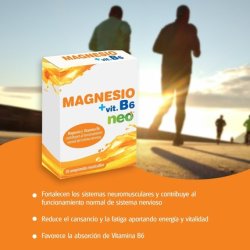 Neo Magnesium Vitamin B6 30 Capsules - Helps Reduce Fatigue and Depression