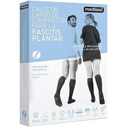 Medialast Women's Long Socks Plantar Fasciitis Preventive Compression S Black