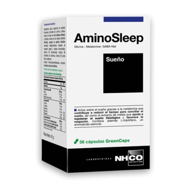 Nhco Aminosleep Sleep 56 Capsules - Dietary Supplement For Sleep Support