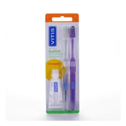 Vitis Vitis Double Set Den Access Soft Toothbrush Toothpaste