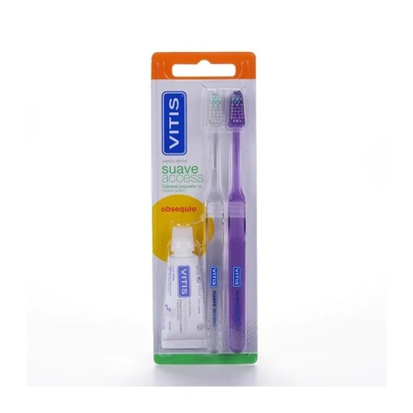 Vitis Vitis Double Set Den Access Soft Toothbrush Toothpaste