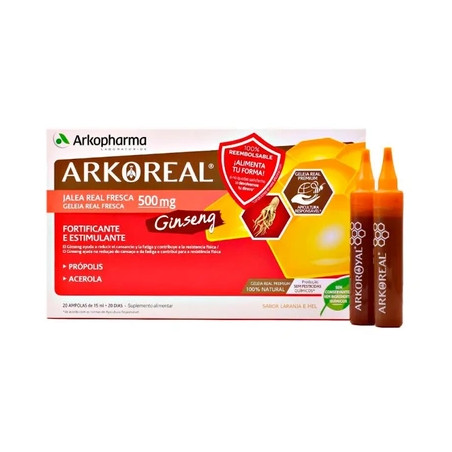 Arkopharma Arkoreal Royal Jelly Ginseng - 20 Units