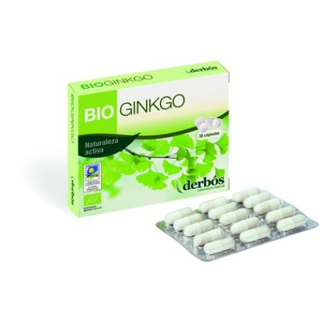 Dherbos Bio Ginkgo Biloba 30 Capsules - Herbal Supplement