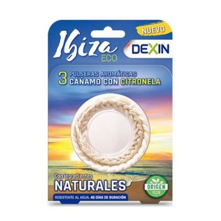 Dexin Dexin Anti-Mosquito Bracelets With Citronella Water-Resistant Ibiza Pack 3 Units