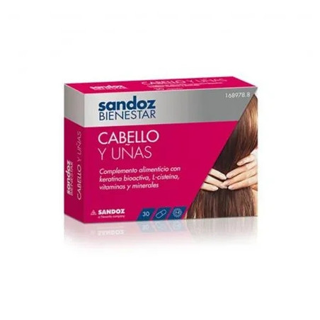 Sandoz Sandoz Hair And Nails Dietary Supplement 90 Capsules