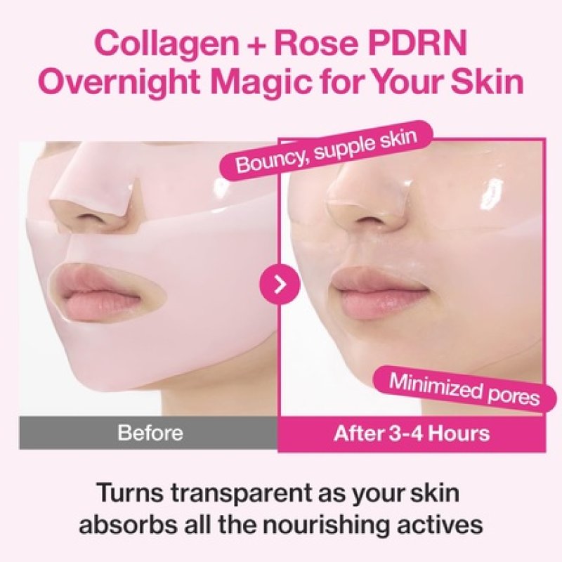 Numbuzin No2 Overnight Face Mask Rose PDRN Collagen Mask