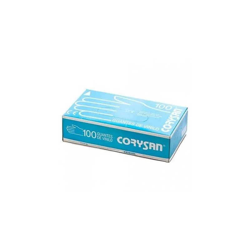 Corysan Vinyl Gloves Small Size 100 Units