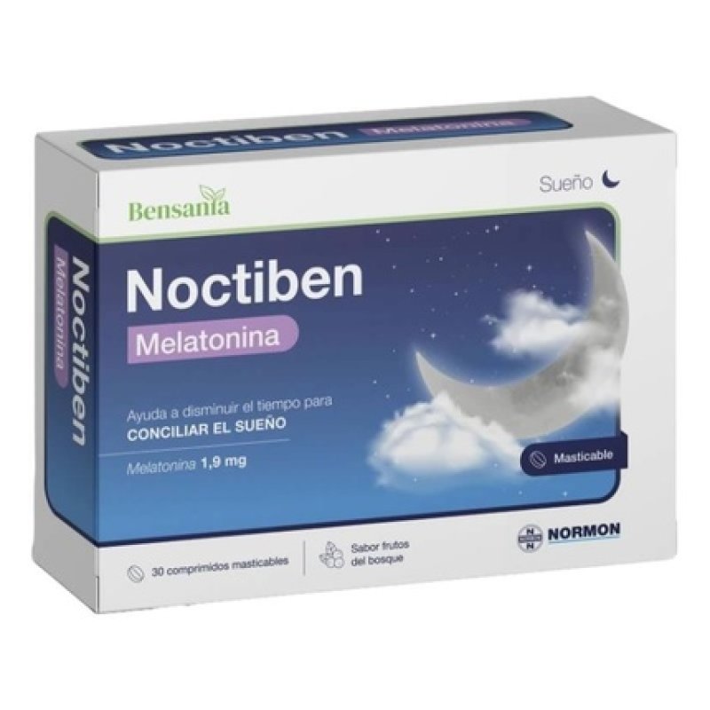 Bensana Bensania Noctiben Melatonin 30 Tablets - Sleep Aid Supplement