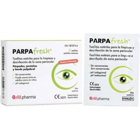 Brill Parpafresh Eyelid Cleansing Wipes - Pack of 6
