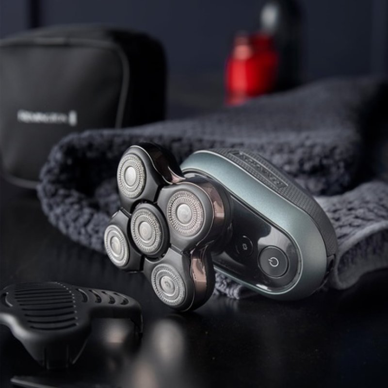 Remington Rx7 Electric Head Shaver for Bald Men Cordless 60min Usage