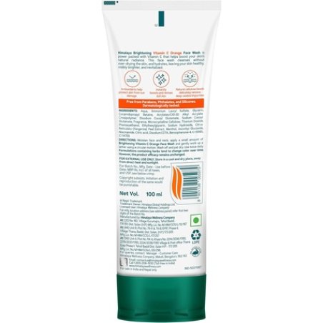 Himalaya Brightening Vitamin C Orange Face Wash - Brightening Face Cleanser