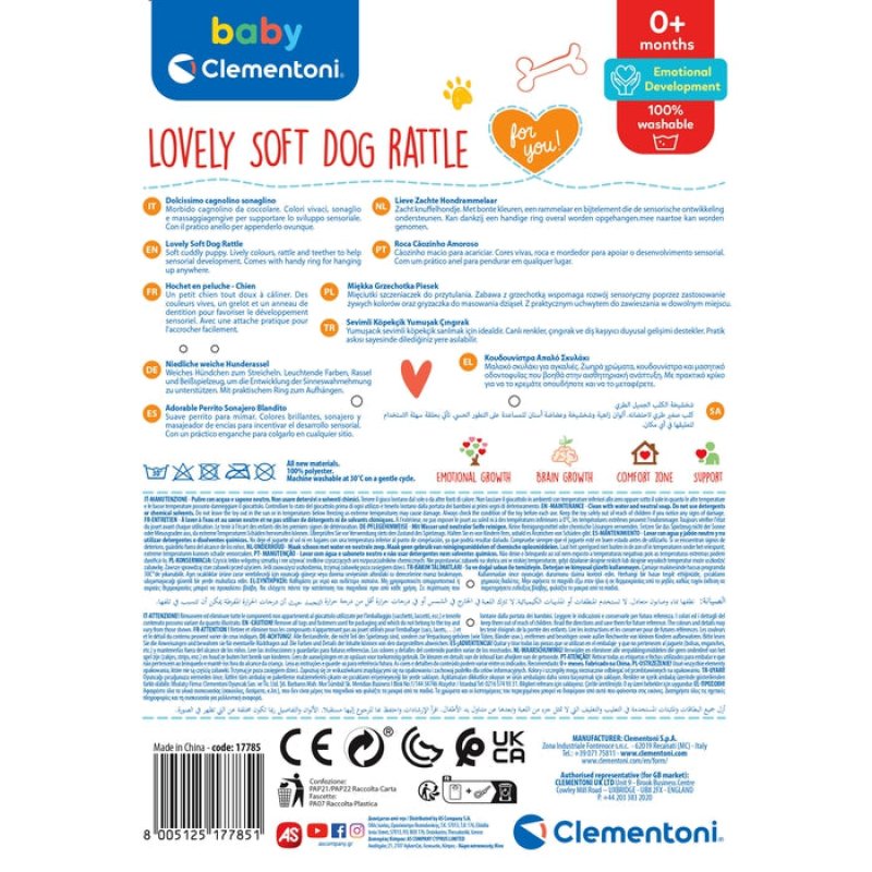 Baby Hochet Chien - Lovely Soft Dog Rattle