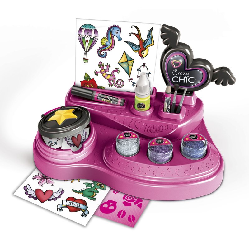Clementoni Crazy Chic 8005125187331 kit de tatouage temporaire