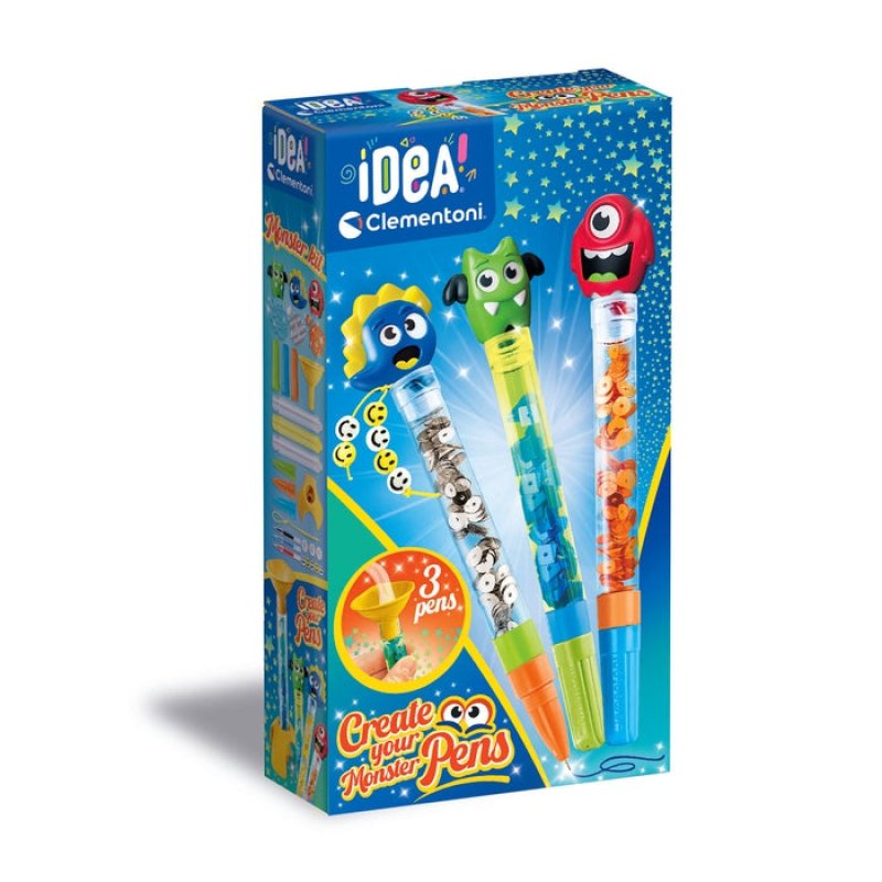 Clementoni IDEA Crée tes stylos - Monstres