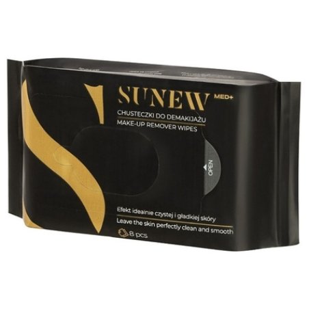 Sunewmed Makeup Removal Wipes Black 8 Pieces
