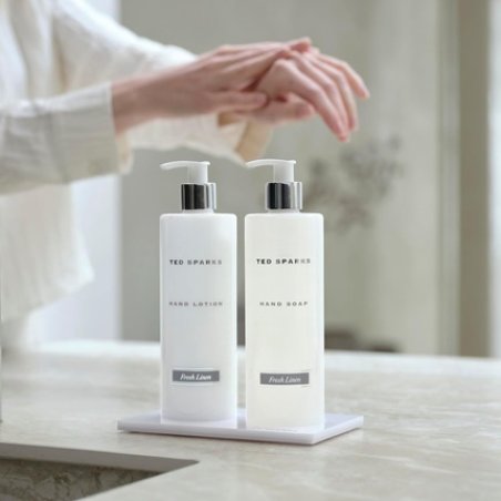 Ted Sparks Fresh Linen Glycerine Hand Soap and Hand Lotion Gift Set