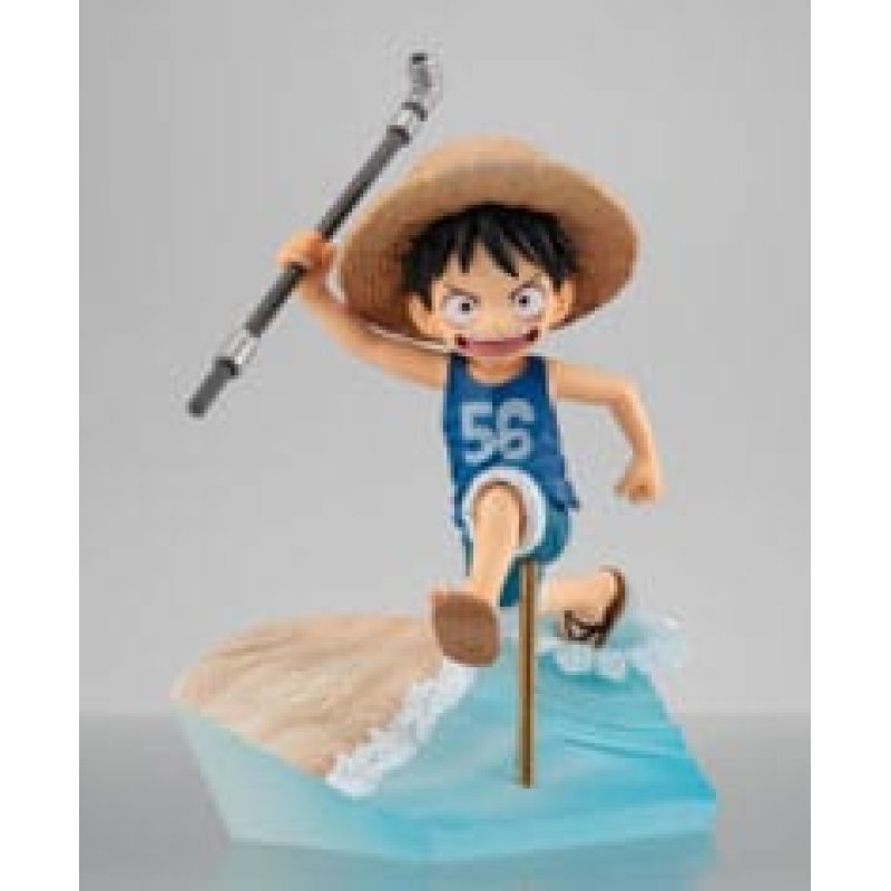 One Piece G.E.M. Series PVC Statue Monkey D. Luffy Run! Run! Run! 15th anniversary Ver. 12 cm