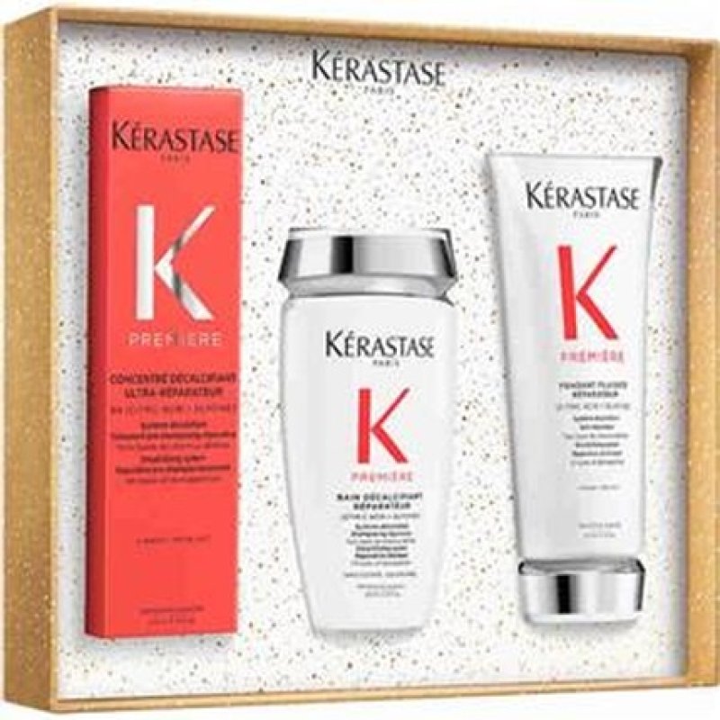 Kerastase Cofanetto Premiere Trio Includes Bain Premiere Decalcifiante 250 Ml Premiere Fondant Fluidite 200 Ml And