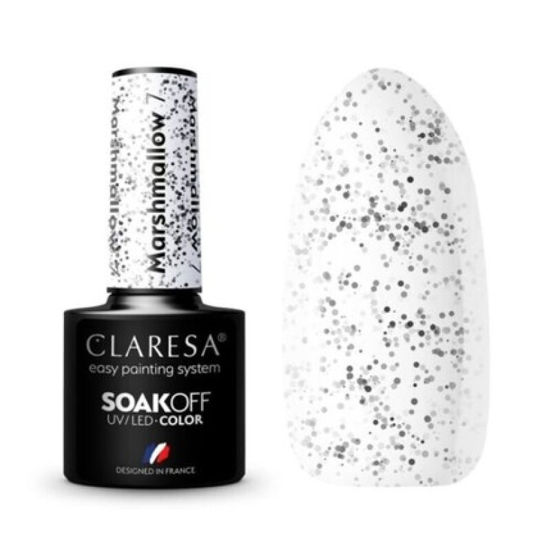 Claresa Marshmallow UV Nail Polish 5ml - Pack of 7