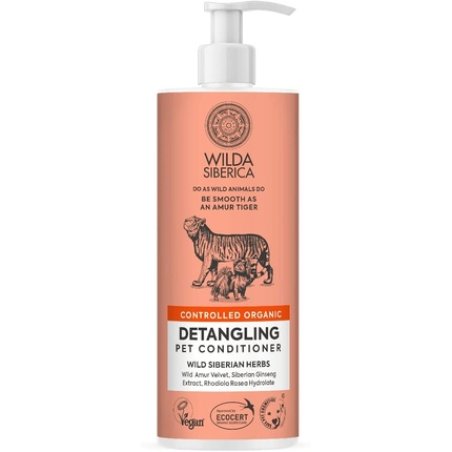 Wilda Siberica Organic Detangling Conditioner For Dogs And Cats 400 Ml