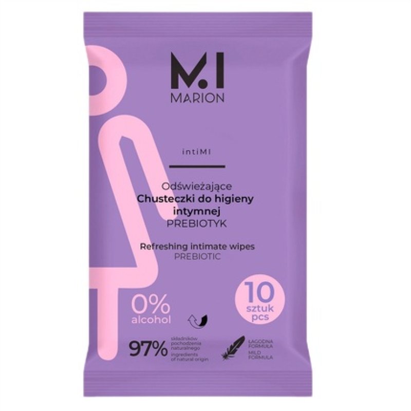Marion Prebiotic Refreshing Wipes For Intimate Hygiene 50g