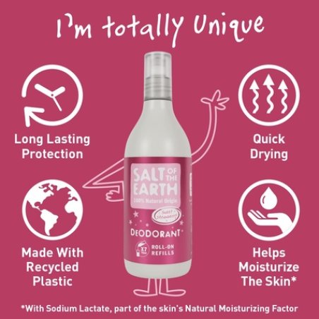 Salt of the Earth Natural Deodorant Roll On Refill Sweet Strawberry 525ml