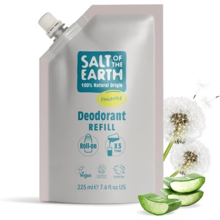 Salt Of The Earth Natural Deodorant Roll-On Refill Pouch