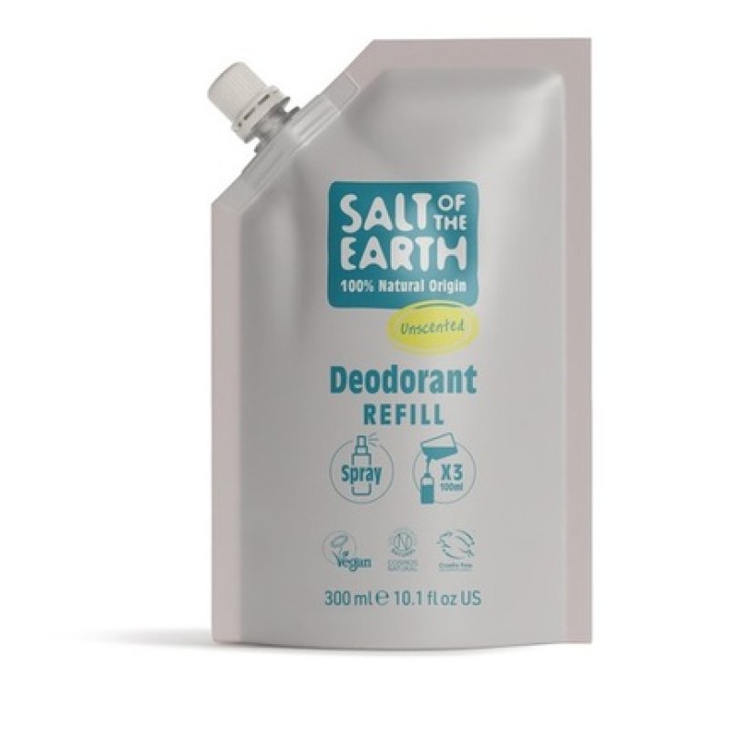 Salt Of The Earth Deodorant Spray Refill Pouch 300ml