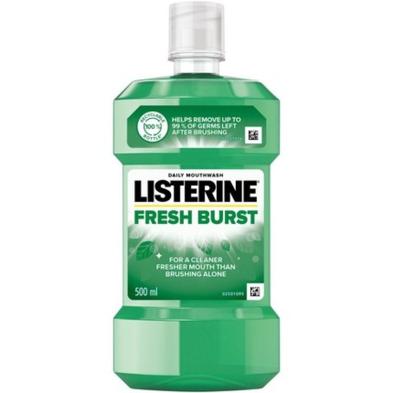 Listerine Mouthwash 500ml Fresh Burst