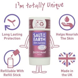 Lavender & Vanilla Natural Deodorant Stick 84g - Refillable