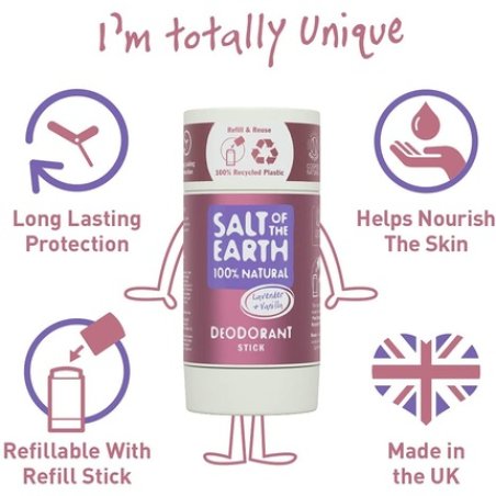 Lavender & Vanilla Natural Deodorant Stick 84g - Refillable