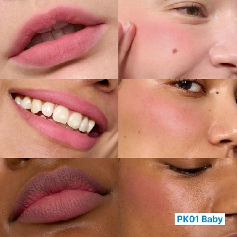 Blurry Pudding Pot Keychain Set Airbrushed Blush and Lip Buildable Pigment