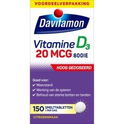 Davitamon Vitamin D3 Melting Tablets 75 Micrograms