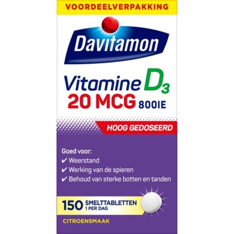 Davitamon Vitamin D3 Melting Tablets 75 Micrograms