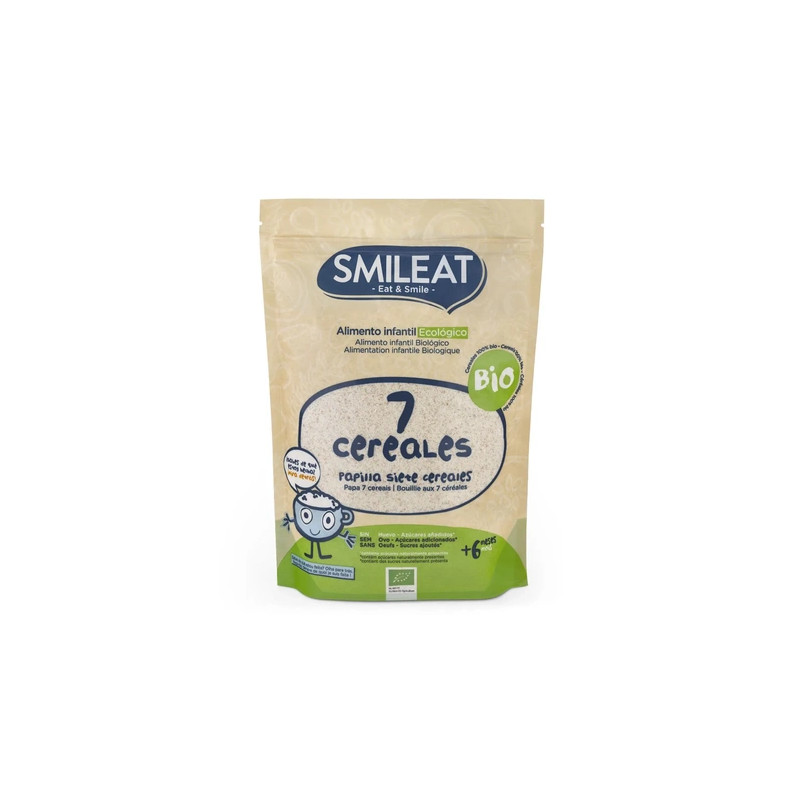 Smileat Smileat Papilla 7 Cereales Organic 200g