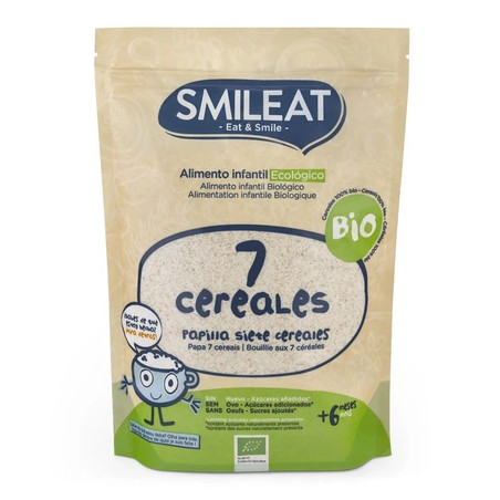 Smileat Smileat Papilla 7 Cereales Organic 200g