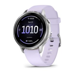 Garmin Venu 4 3.05 cm (1.2") AMOLED 41 mm Digital 390 x 390 pixels Touchscreen Silver Wi-Fi GPS (satellite)
