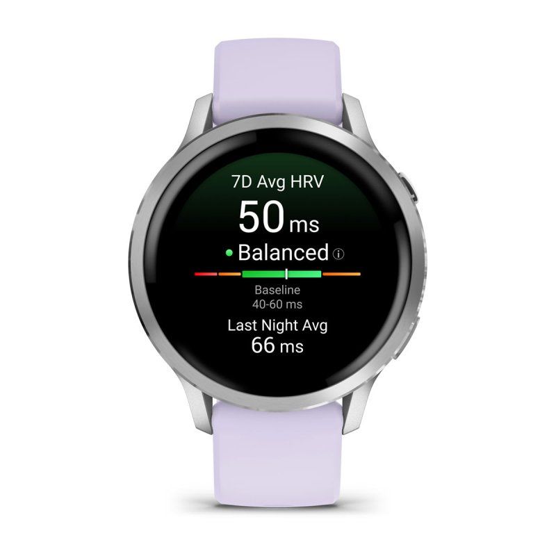 Garmin Venu 4 3.05 cm (1.2") AMOLED 41 mm Digital 390 x 390 pixels Touchscreen Silver Wi-Fi GPS (satellite)