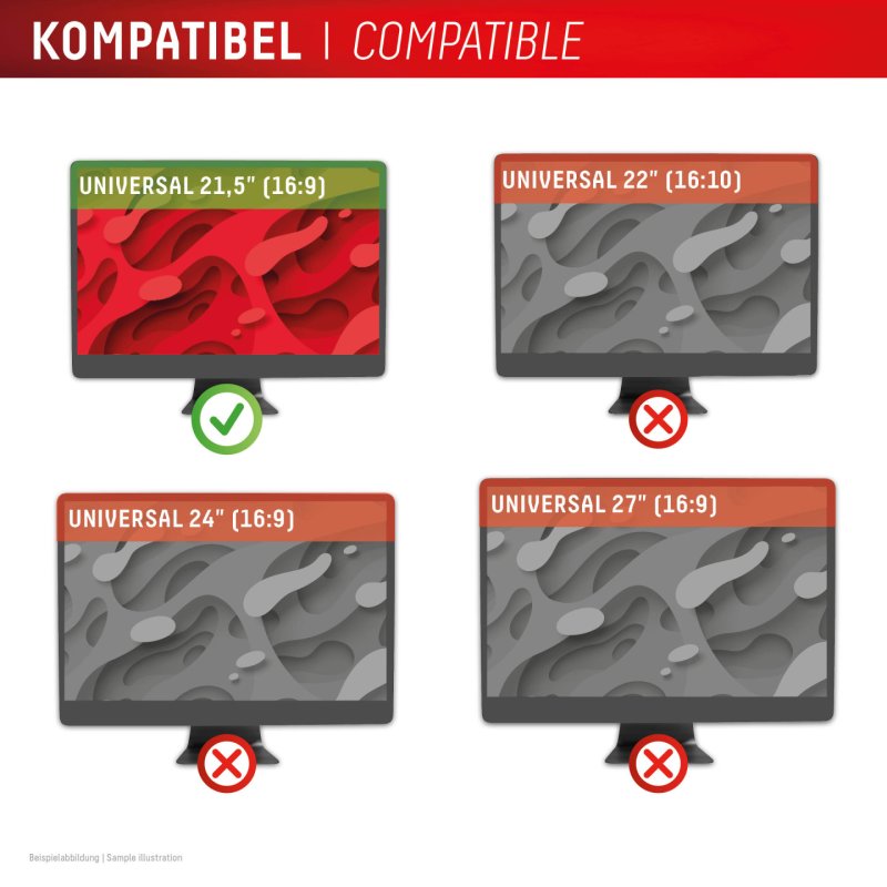 Displex 02084 filtre anti-reflets pour écran et filtre de confidentialité 54,6 cm (21.5") Moniteur Filtre de