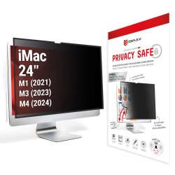 Displex PRIVACY SAFE removable 2-way privacy filter for iMac 24" M1 (2021)/ M3 (2023)/ M4 (2024)