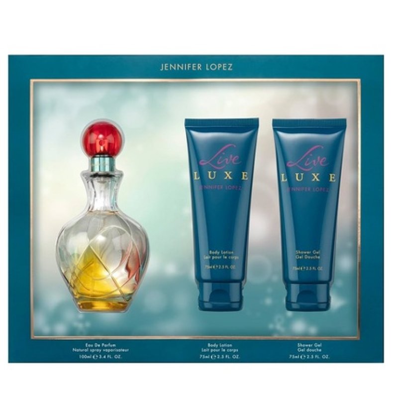 Jennifer Lopez Set Live Luxe Eau De Parfum Spray 100ml Body Lotion 75ml Shower Gel 75ml