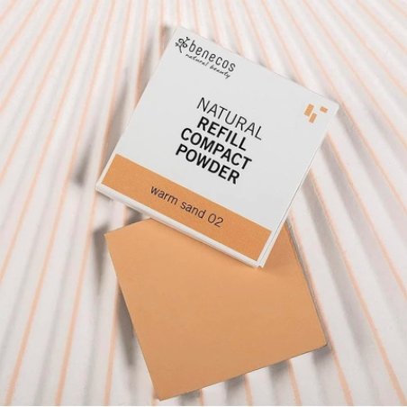 benecos Refill Compact Powder face powder 6 g 02 warm sand
